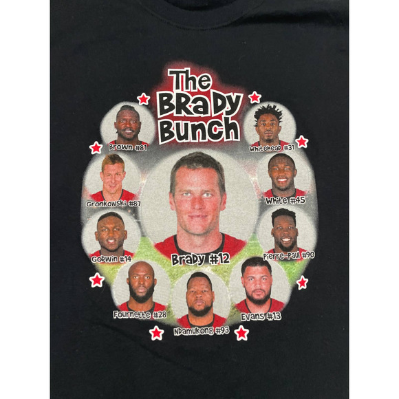 Brady Bunch Logo Black T-Shirt Large - Picture 2 of 6